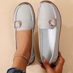 Damskie codzienne skórzane mokasyny ortopedyczne