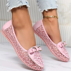 🔥Ostatni dzień 50% zniżki – Damskie eleganckie koronkowe oddychające sandały ortopedyczne Slip On