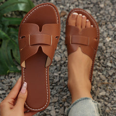 Damskie płaskie sandały ortopedyczne typu slip-on