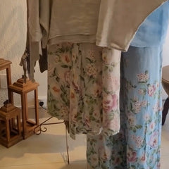 ⏳ Ograniczona czasowo zniżka 45%! 💥Luźna bluzka damska i szerokie spodnie z kwiatowym nadrukiem