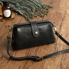 Ręcznie robiona torba retro ze skóry premium