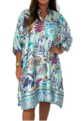 👗Satynowa sukienka z nadrukiem