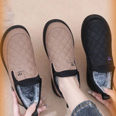 【36-41】2024 zima nowe wodoodporne wyściełane pogrubione ciepłe płaskie dno antypoślizgowe bawełniane buty