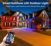 🎅 Wczesne Święta Bożego Narodzenia 49% ZNIŻKI - Stała lampa zewnętrzna LED Smart Rainbow - Smartlight 🎁