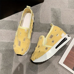 🔥Ostatni dzień wyprzedaży 50% zniżki - Damskie buty ortopedyczne z grubej siateczki płóciennej