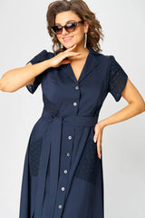 ✨Sukienki casualowe dla kobiet z dekoltem w serek i wiązaniem w talii