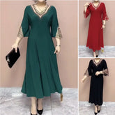 🌸Elegancka sukienka z dekoltem w serek