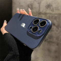 Etui na telefon ze skóry z wzorem liczi orła na iPhone'a