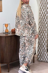 Damski sportowy garnitur w panterkę na co dzień