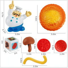 🎁Ostatni dzień 49% ZNIŻKI🍕Gra Bilans pizzy - Puzzle z pizzą kreatywnego szefa kuchni, zabawa dla rodziny i przyjaciół