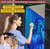 Pełnowymiarowe, montowane na ścianie, nietłukące się lustro akrylowe