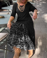 Noczyna sukienka z długim rękawem