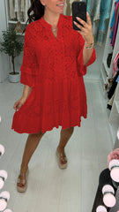 Sukienka koronkowa zakrywająca ciało