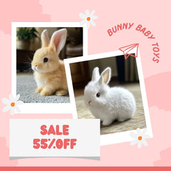 🎁 Promocja dnia 49% zniżki 🐇 Moja realistyczna zabawka króliczka