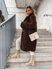 Długi płaszcz Azura Teddy