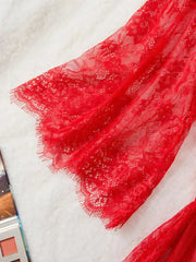 Komplet damskiej koronkowej koszuli nocnej