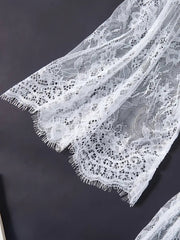Komplet damskiej koronkowej koszuli nocnej