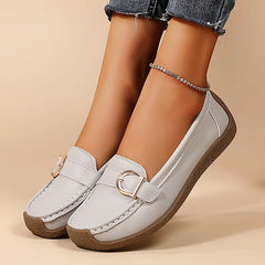 Damskie codzienne skórzane mokasyny ortopedyczne