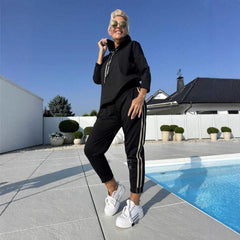 💖Dwuczęściowy zestaw damski z bluzą z kapturem i spodniami dresowymi