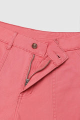 Spodnie cargo Capri ze średnim stanem i zakładkami na dole i wieloma kieszeniami