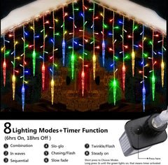 🎁Promocja gorącej sprzedaży 49% ZNIŻKI🔥Świąteczne lampki soplowe