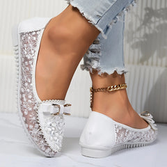 🔥Ostatni dzień 50% zniżki – Damskie eleganckie koronkowe oddychające sandały ortopedyczne Slip On