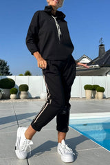 💖Dwuczęściowy zestaw damski z bluzą z kapturem i spodniami dresowymi