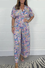 💖2025 Summer New-50% zniżki 💖women z drukowanych skoków z dekoltem w szynie