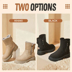 Damskie buty zimowe z ciepłą polarową podszewką