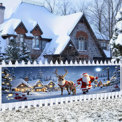 🔥Do wyczerpania zapasów 40% rabatu!🎉Świąteczny baner do zawieszenia na zewnątrz