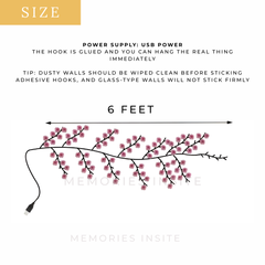 WENUS® BRANCH LIGHT OŚWIETLENIE GAŁĘZI KWIATOWEJ WIŚNI