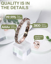 🏆Wyprzedaż błyskawiczna⚡50K+ SPRZEDANY! ❤️🔥✨Bransoletki damskie z czystej miedzi z czterolistną koniczyną