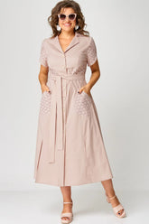 ✨Sukienki casualowe dla kobiet z dekoltem w serek i wiązaniem w talii