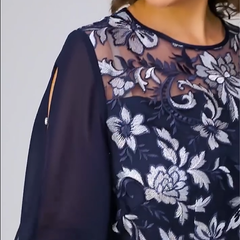 ✨Damska sukienka midi z kwiatowym nadrukiem