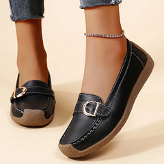 Damskie codzienne skórzane mokasyny ortopedyczne