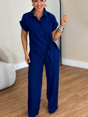 Szykowny zestaw z wiązanym przodem