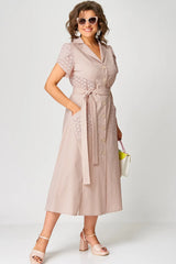 ✨Sukienki casualowe dla kobiet z dekoltem w serek i wiązaniem w talii