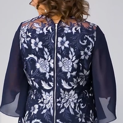 ✨Damska sukienka midi z kwiatowym nadrukiem