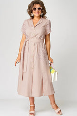 ✨Sukienki casualowe dla kobiet z dekoltem w serek i wiązaniem w talii