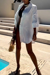 Damska koszula na co dzień z klapami i koroną, z nadrukiem