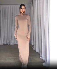 🎇2024 Nowość 🔥🔥 Modna dzianinowa sukienka z kapturem i obcisłą spódnicą dla kobiet