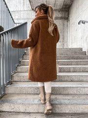 Długi płaszcz Azura Teddy