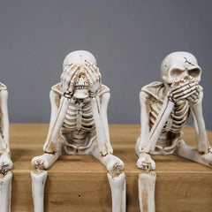 🎃👻💀Kominek symulujący halloweenową czaszkę