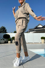 💖Dwuczęściowy zestaw damski z bluzą z kapturem i spodniami dresowymi