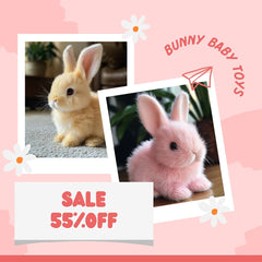 🎁 Promocja dnia 49% zniżki 🐇 Moja realistyczna zabawka króliczka