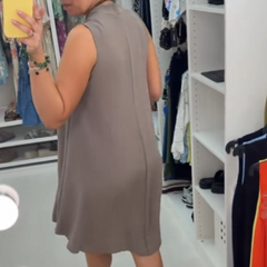 🌿Sukienka bez rękawów z dekoltem w szpic