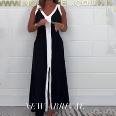 Eleganckie sukienki bez rękawów w dekolcie