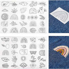 Rozpuszczalne w wodzie wzory kwiatowe do haftu