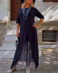 Noczyna sukienka z długim rękawem