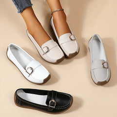 Damskie codzienne skórzane mokasyny ortopedyczne